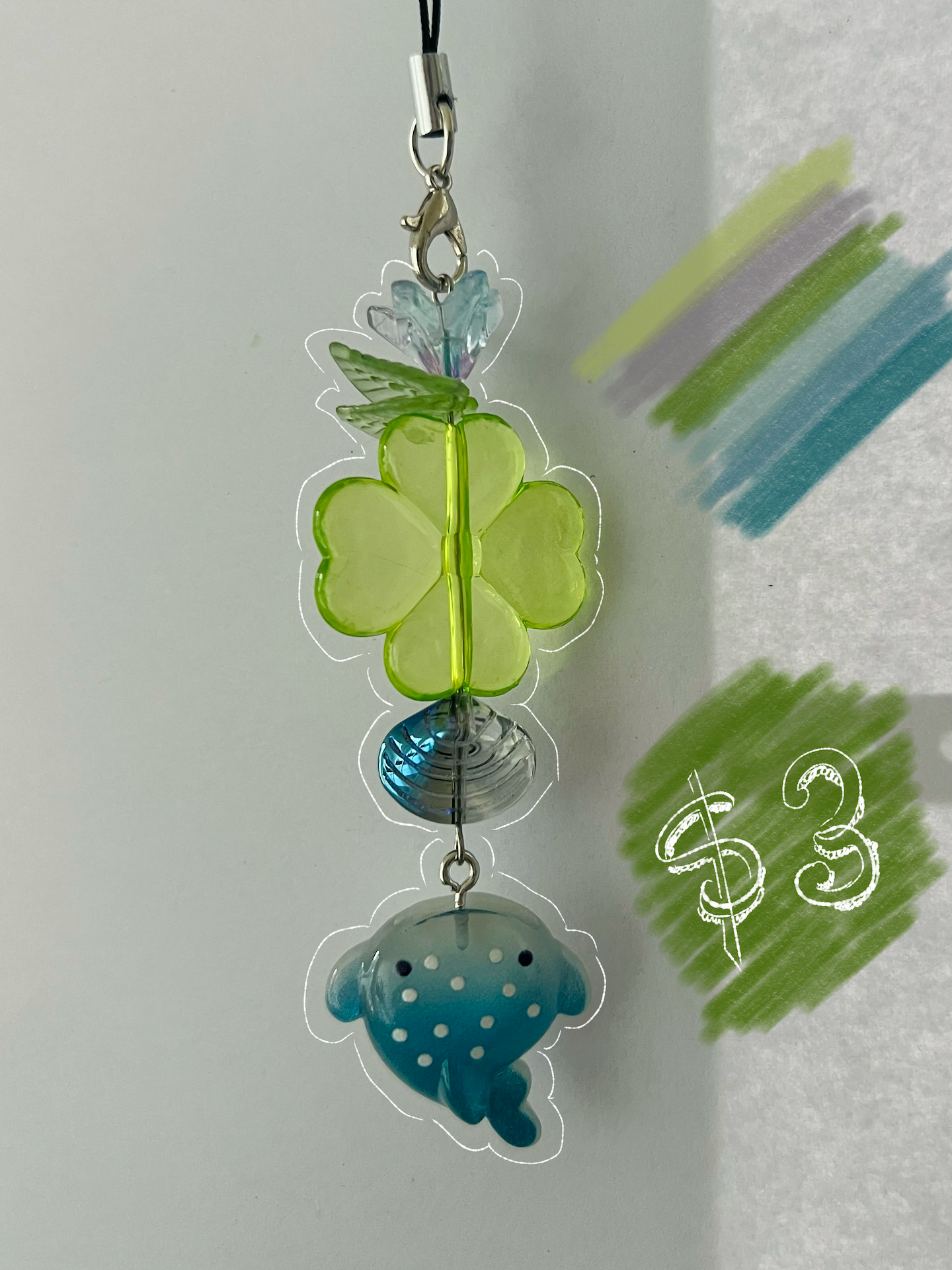 GREEN WAVES CHARMS