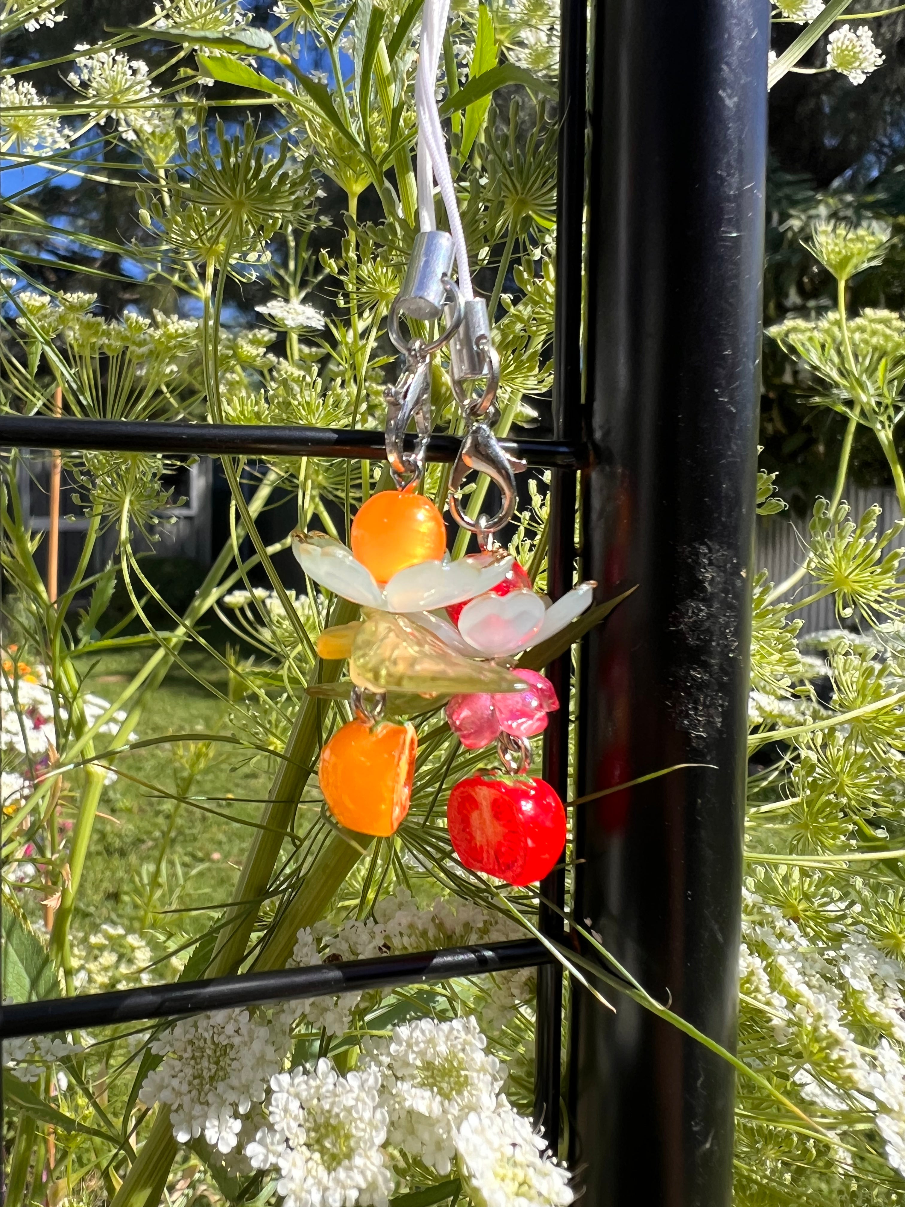 SPLIT TOMATO PHONE CHARMS